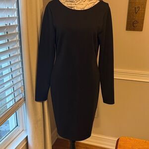 Kardashian Kollection Classic Black Long Sleeve Dress